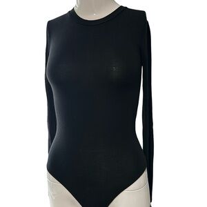 Wilfred Black Fitted Long Sleeve Bodysuit